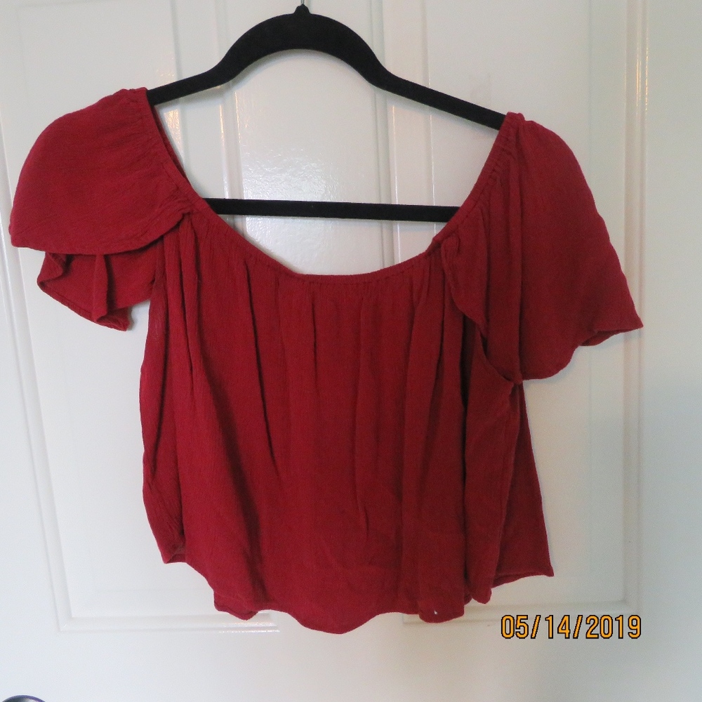 Flowy Maroon Top